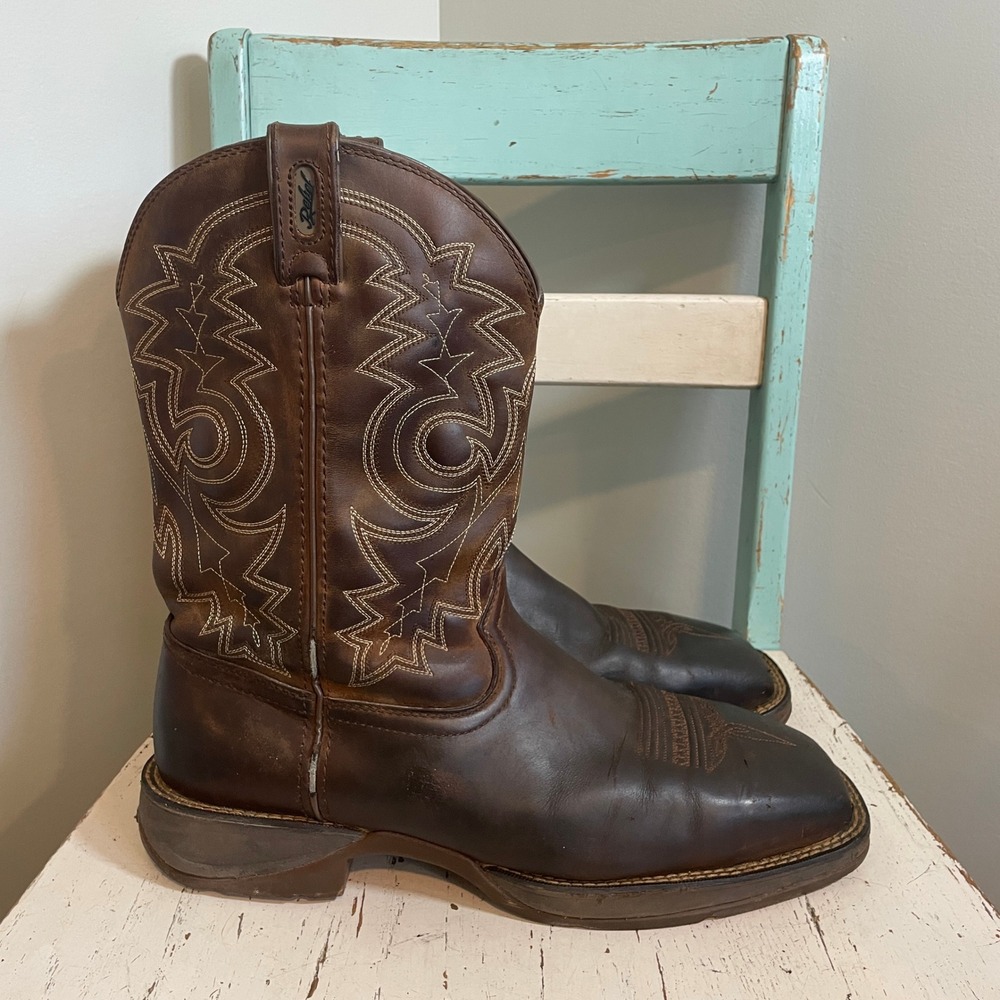 Durango Rebel Mens 12 Western Brown Leather Work Boots DB4343 Size 14EE
